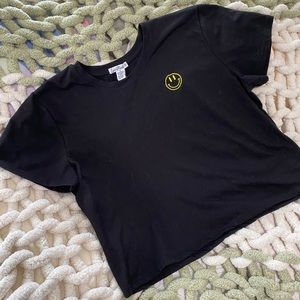 Embroidered cropped tee